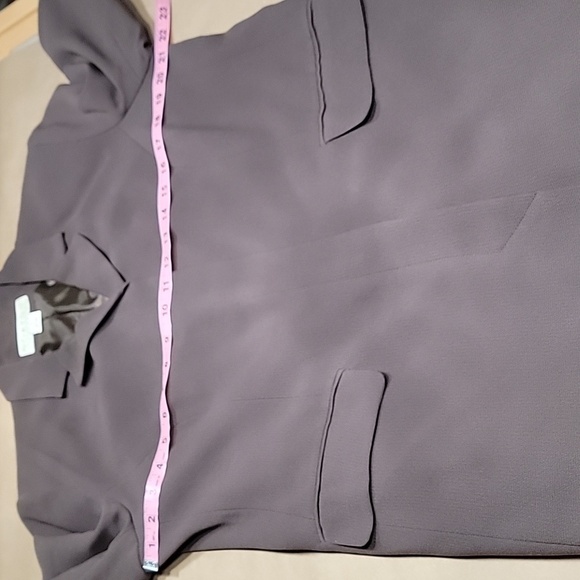 Norton McNaughton Size 14 Vintage Dark Taupe Midi Length Blazer, EUC - Picture 10 of 14